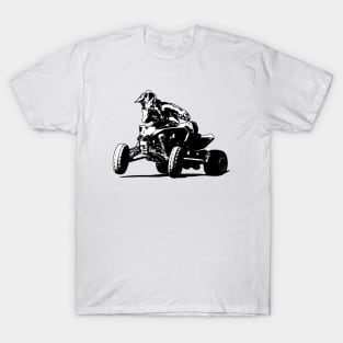 450 SX Quad Black and White T-Shirt